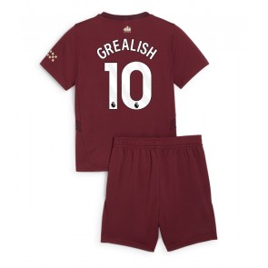 Manchester City Jack Grealish #10 Dětské Alternativní dres komplet 2024-25 Krátký Rukáv (+ trenýrky)